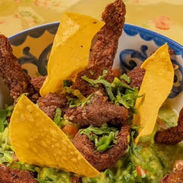 Crunchy Chicharrón de Ribeye.
